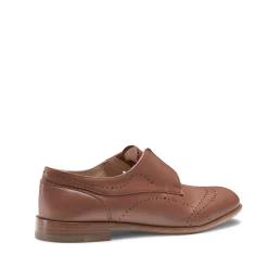Almond-coloured Leather Lace-up Shoes | Fratelli Rossetti