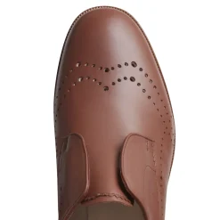 Almond-coloured Leather Lace-up Shoes | Fratelli Rossetti