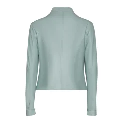 Aqua Green Nappa Leather Jacket | Fratelli Rossetti