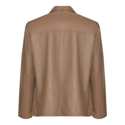 Beige Reversible Suede Jacket | Fratelli Rossetti