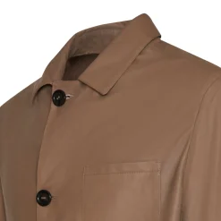 Beige Reversible Suede Jacket | Fratelli Rossetti