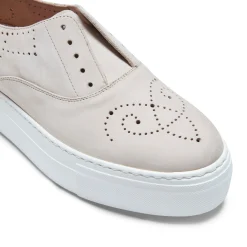 Beige Suede Hobo Sport Sneaker | Fratelli Rossetti