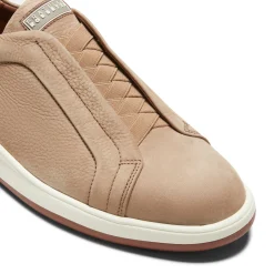 Beige Suede Sneaker | Fratelli Rossetti