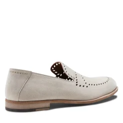 Beige Woven Suede Slippers | Fratelli Rossetti