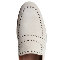 Beige Woven Suede Slippers | Fratelli Rossetti