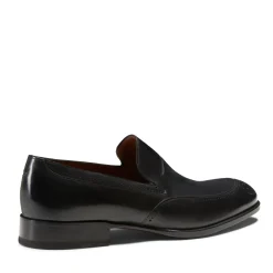 Black Leather And Suede Loafer | Fratelli Rossetti