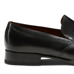Black Leather And Suede Loafer | Fratelli Rossetti