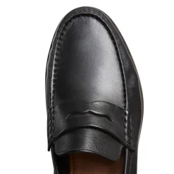 Black Leather Band Loafer | Fratelli Rossetti