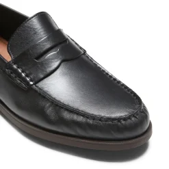 Black Leather Band Loafer | Fratelli Rossetti