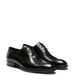Black Leather Lace-up Shoe | Fratelli Rossetti