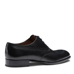 Black Leather Lace-up Shoe | Fratelli Rossetti
