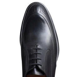 Black Leather Lace-up Shoe | Fratelli Rossetti