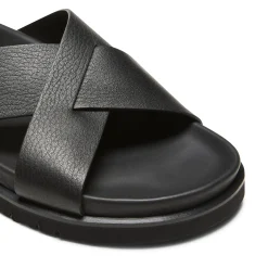 Black Leather Sandal | Fratelli Rossetti