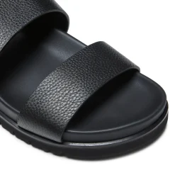 Black Leather Sandal | Fratelli Rossetti