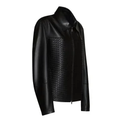 Black Nappa Leather Jacket | Fratelli Rossetti