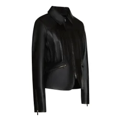 Black Nappa Leather Jacket | Fratelli Rossetti