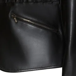 Black Nappa Leather Jacket | Fratelli Rossetti