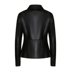 Black Nappa Leather Jacket | Fratelli Rossetti
