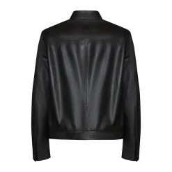 Black Nappa Leather Jacket | Fratelli Rossetti
