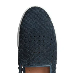Blue Woven Suede Sneaker | Fratelli Rossetti