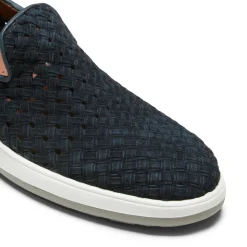 Blue Woven Suede Sneaker | Fratelli Rossetti