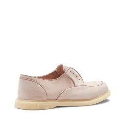 Blush Pink Suede Lace-up Shoe | Fratelli Rossetti