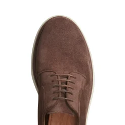 Brown Suede Lace-up Shoe | Fratelli Rossetti