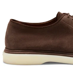 Brown Suede Lace-up Shoe | Fratelli Rossetti