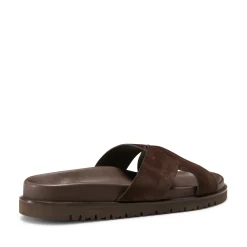 Brown Suede Sandal | Fratelli Rossetti