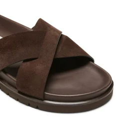 Brown Suede Sandal | Fratelli Rossetti