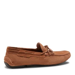 Cognac Suede Driver Loafer | Fratelli Rossetti