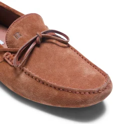 Cognac Suede Driver Loafer | Fratelli Rossetti