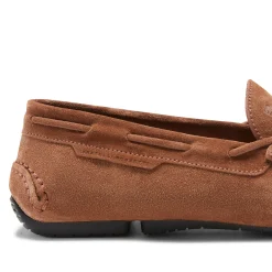 Cognac Suede Driver Loafer | Fratelli Rossetti