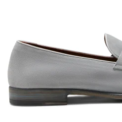 Denim-blue Suede Loafer | Fratelli Rossetti