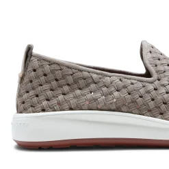 Dove Grey Woven Suede Sneaker | Fratelli Rossetti
