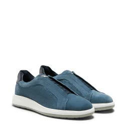 Gentian Blue Suede Sneaker | Fratelli Rossetti