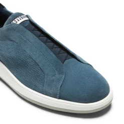 Gentian Blue Suede Sneaker | Fratelli Rossetti