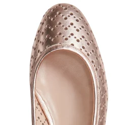 Gold Leather Ballet Flat | Fratelli Rossetti