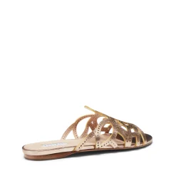 Gold Leather Sandal | Fratelli Rossetti