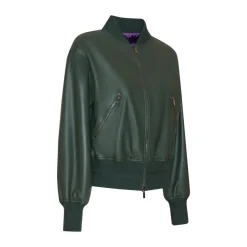 Green Nappa Leather Bomber | Fratelli Rossetti