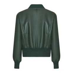 Green Nappa Leather Bomber | Fratelli Rossetti
