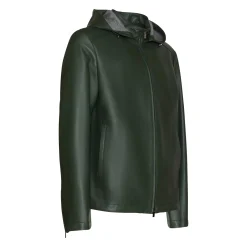 Green Nappa Leather Jacket | Fratelli Rossetti