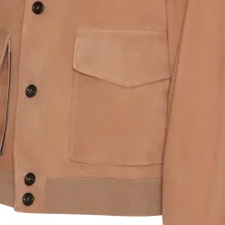 Hazelnut Suede Jacket | Fratelli Rossetti
