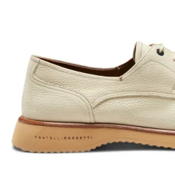 Ivory Leather Lace-up Shoe | Fratelli Rossetti