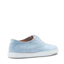 Light Blue Suede Hobo Sport Sneaker | Fratelli Rossetti