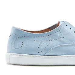 Light Blue Suede Hobo Sport Sneaker | Fratelli Rossetti