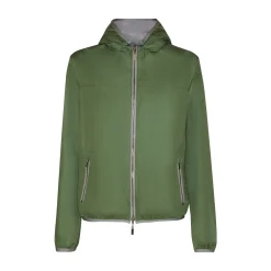 Light Grey Reversible Suede Jacket | Fratelli Rossetti