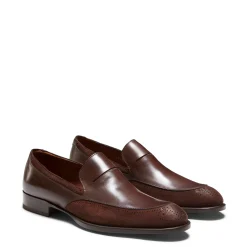 Mahogany Leather And Suede Loafer | Fratelli Rossetti