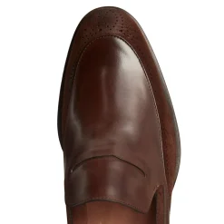Mahogany Leather And Suede Loafer | Fratelli Rossetti