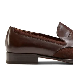 Mahogany Leather And Suede Loafer | Fratelli Rossetti